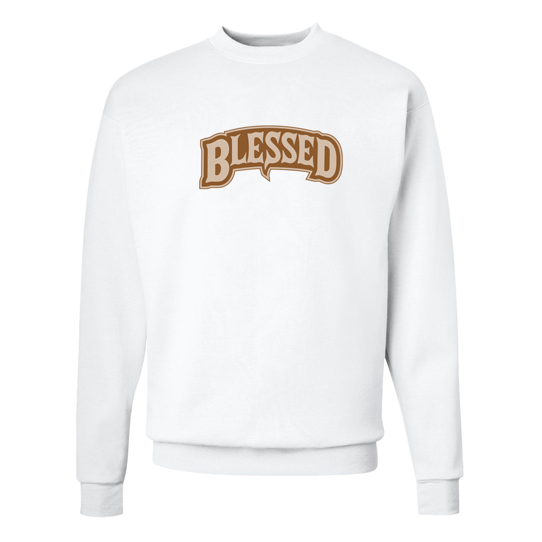 Palomino 3s Crewneck Sweatshirt | Blessed Arch, White