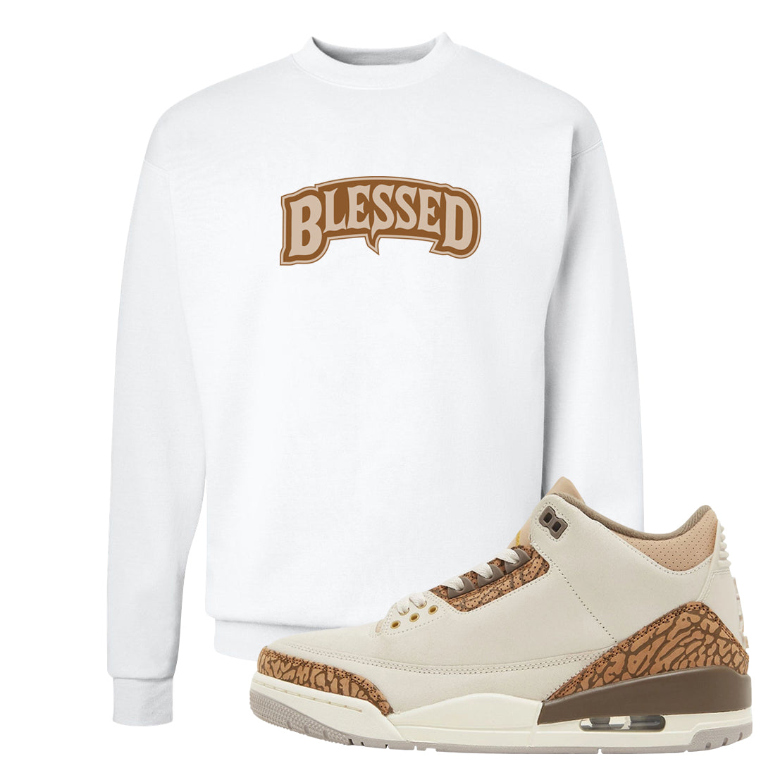 Palomino 3s Crewneck Sweatshirt | Blessed Arch, White