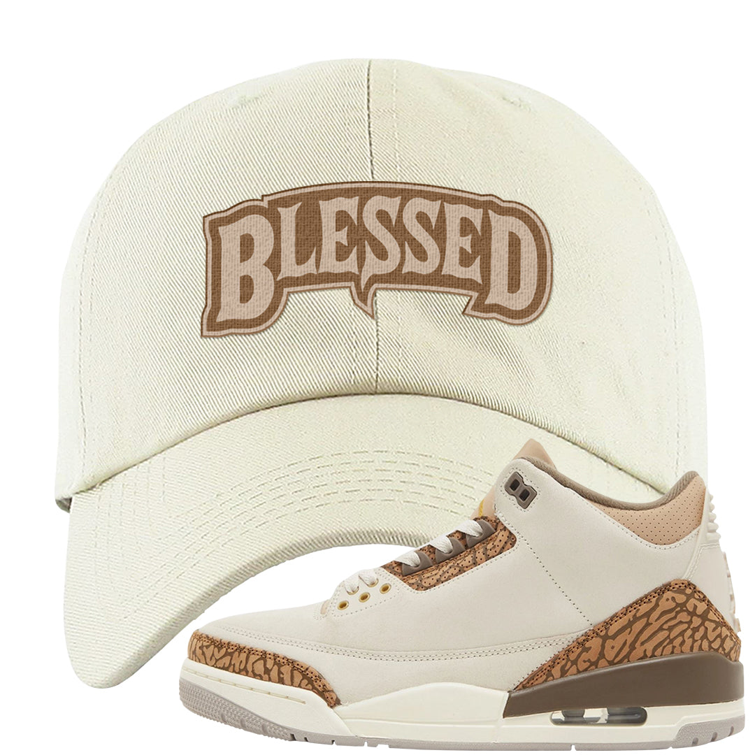 Palomino 3s Dad Hat | Blessed Arch, White