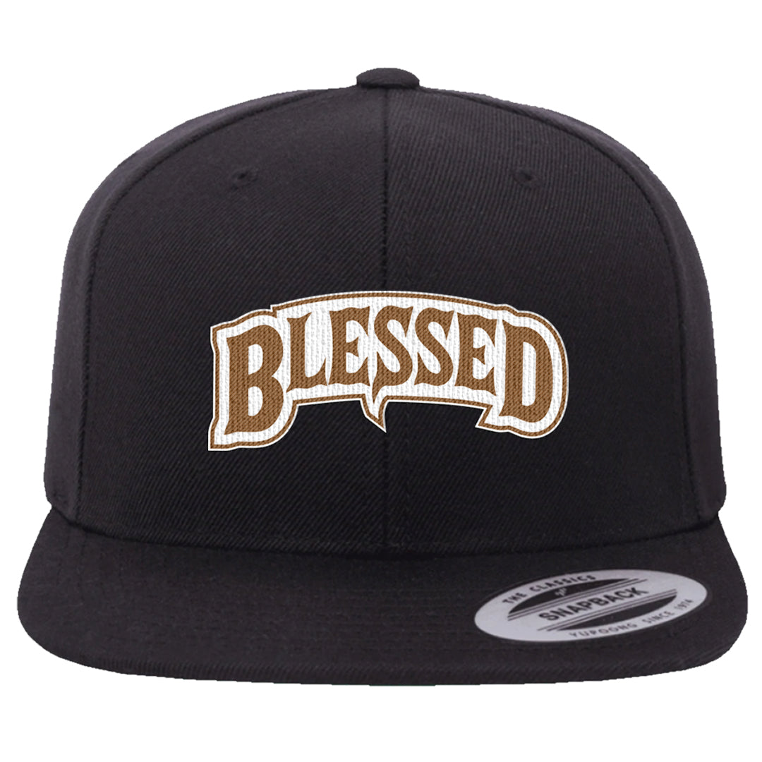 Palomino 3s Snapback Hat | Blessed Arch, Black