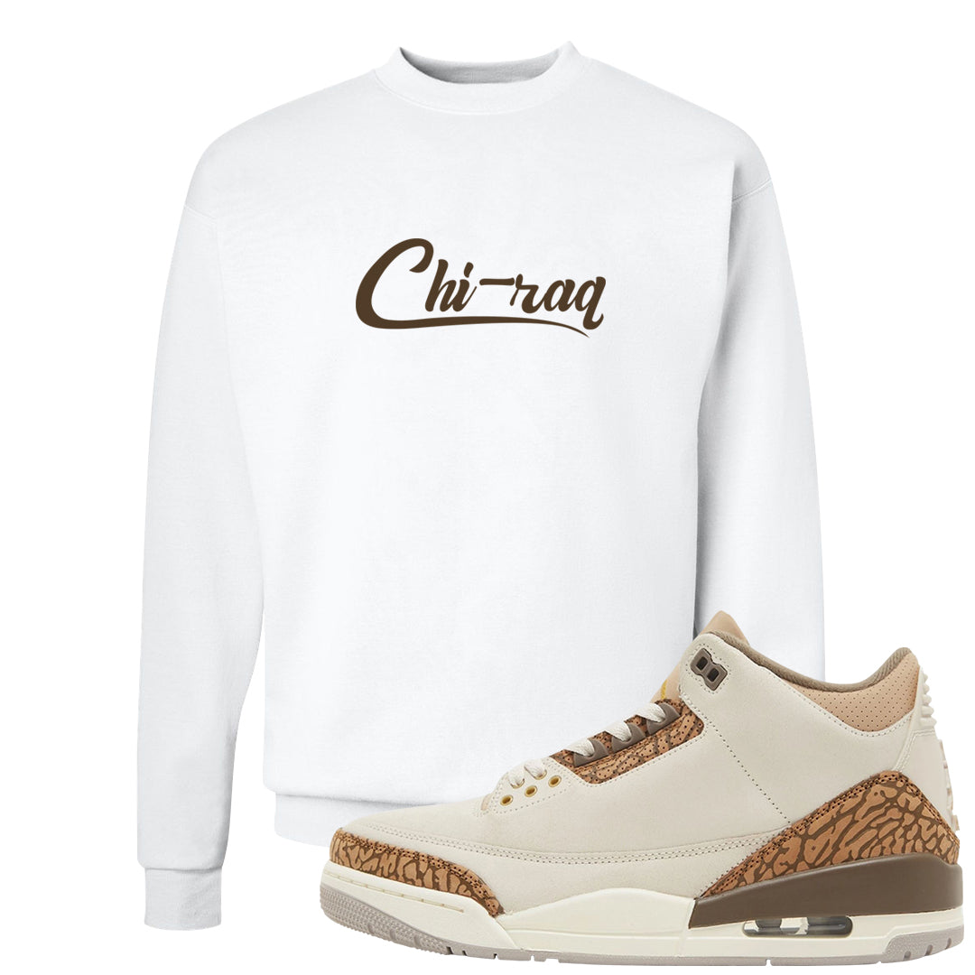 Palomino 3s Crewneck Sweatshirt | Chiraq, White