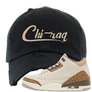 Palomino 3s Distressed Dad Hat | Chiraq, Black