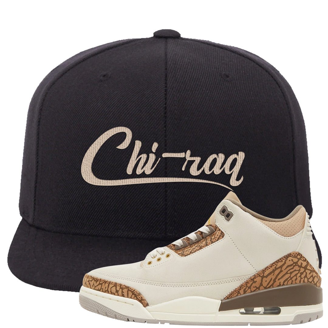 Palomino 3s Snapback Hat | Chiraq, Black
