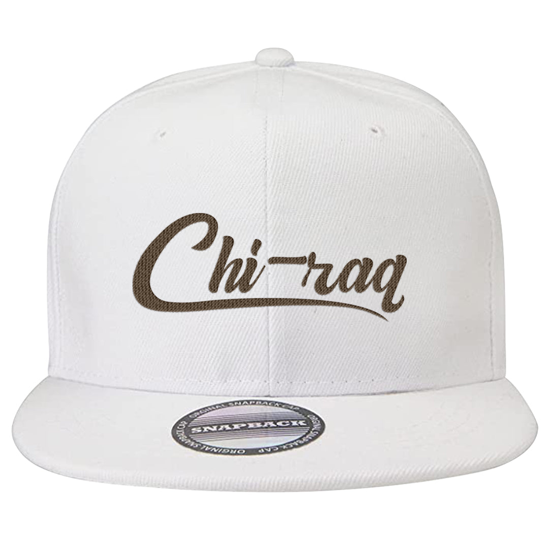 Palomino 3s Snapback Hat | Chiraq, White
