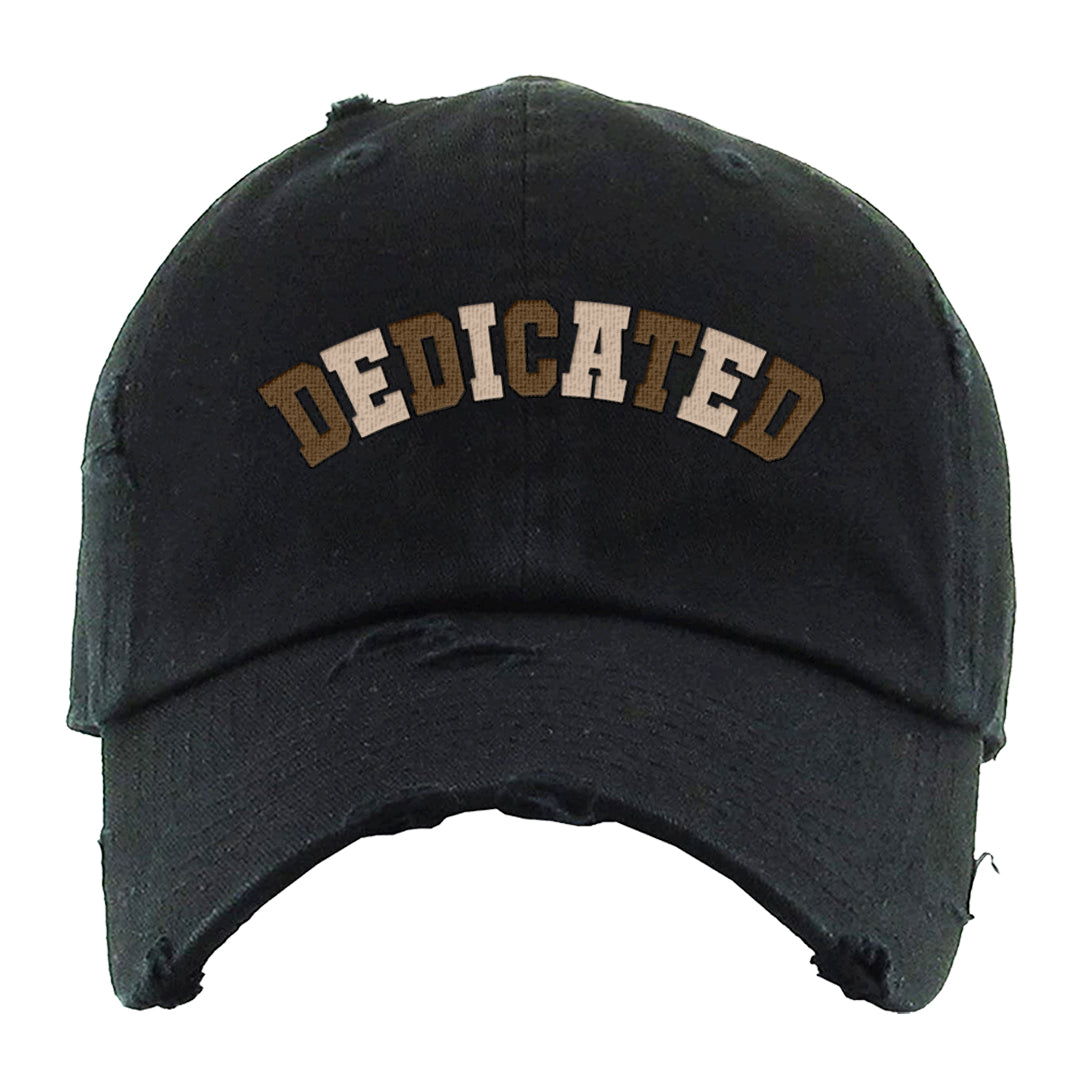 Palomino 3s Distressed Dad Hat | Dedicated, Black