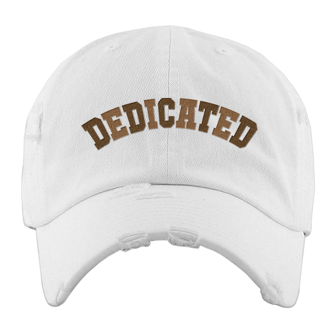 Palomino 3s Distressed Dad Hat | Dedicated, White