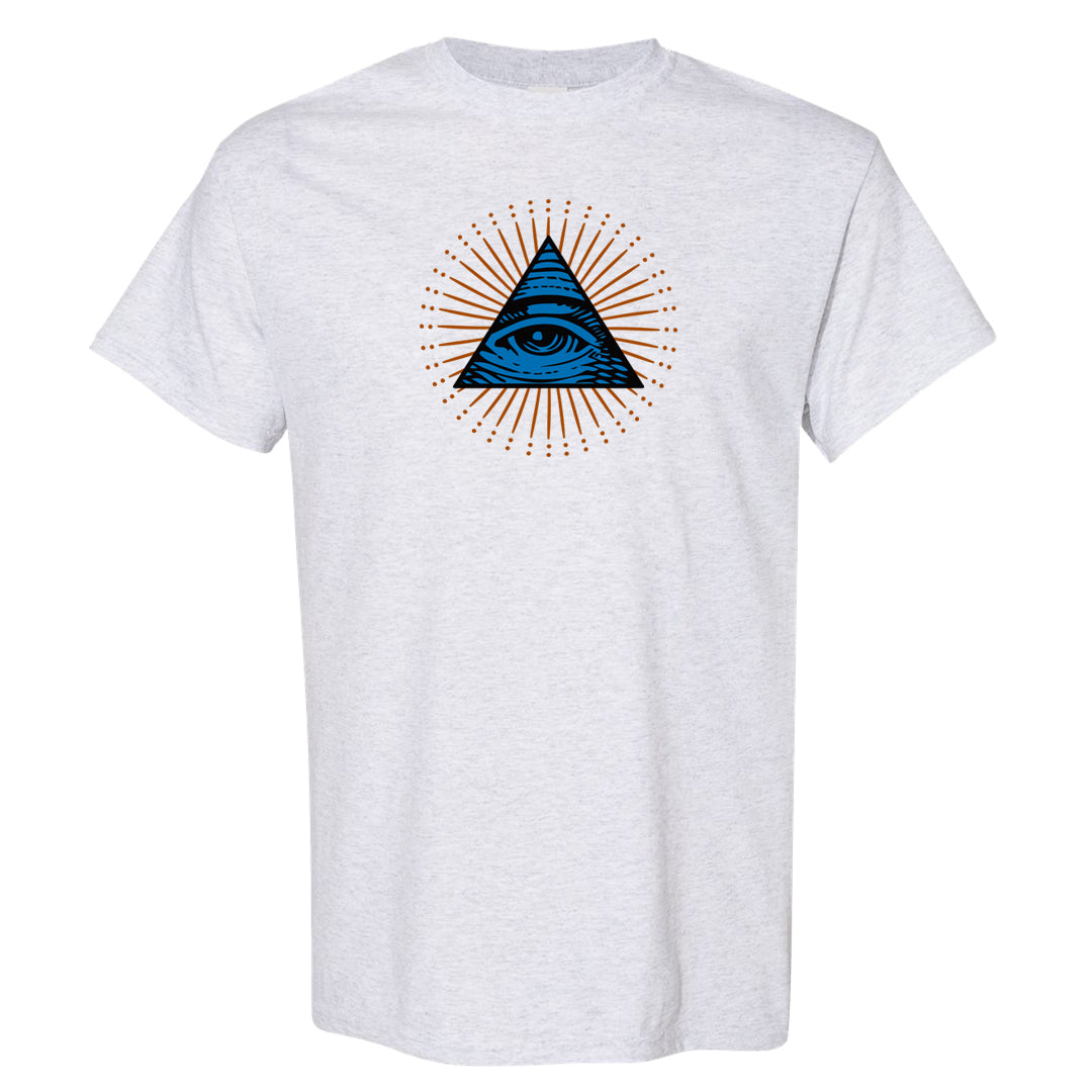White/True Blue/Metallic Copper 3s T Shirt | All Seeing Eye, Ash