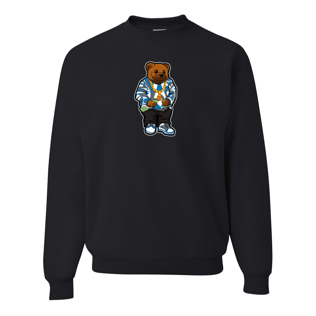 White/True Blue/Metallic Copper 3s Crewneck Sweatshirt | Sweater Bear, Black