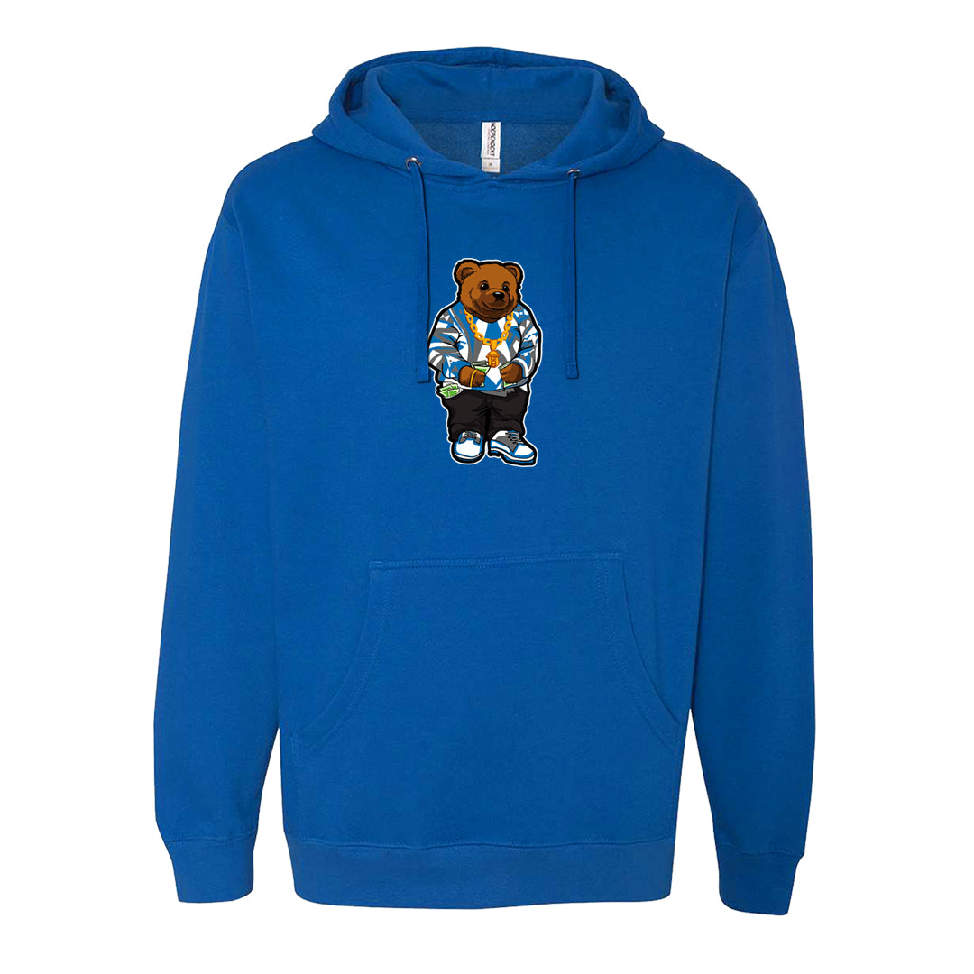 White/True Blue/Metallic Copper 3s Hoodie | Sweater Bear, Royal