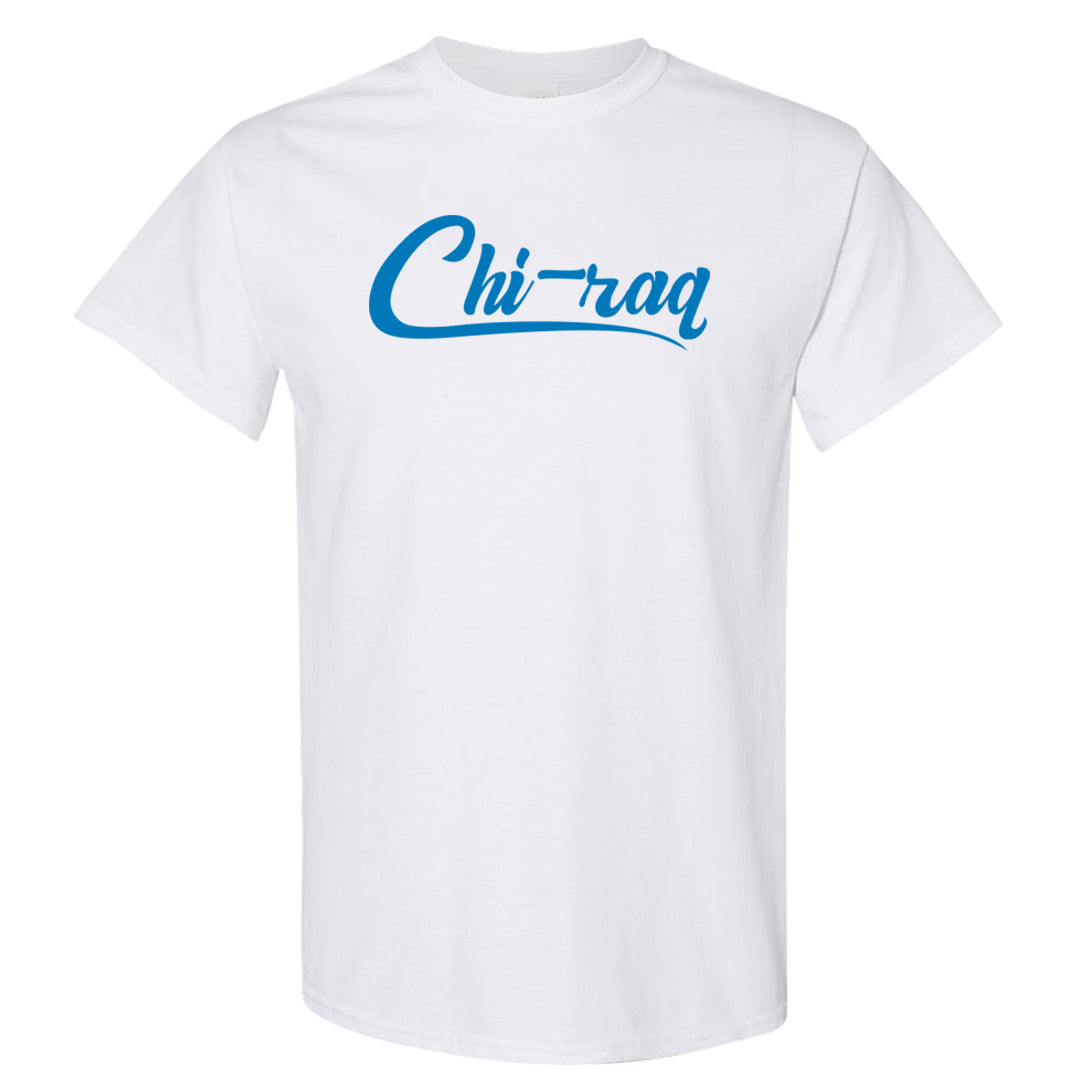 White/True Blue/Metallic Copper 3s T Shirt | Chiraq, White