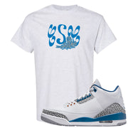 White/True Blue/Metallic Copper 3s T Shirt | Certified Sneakerhead, Ash