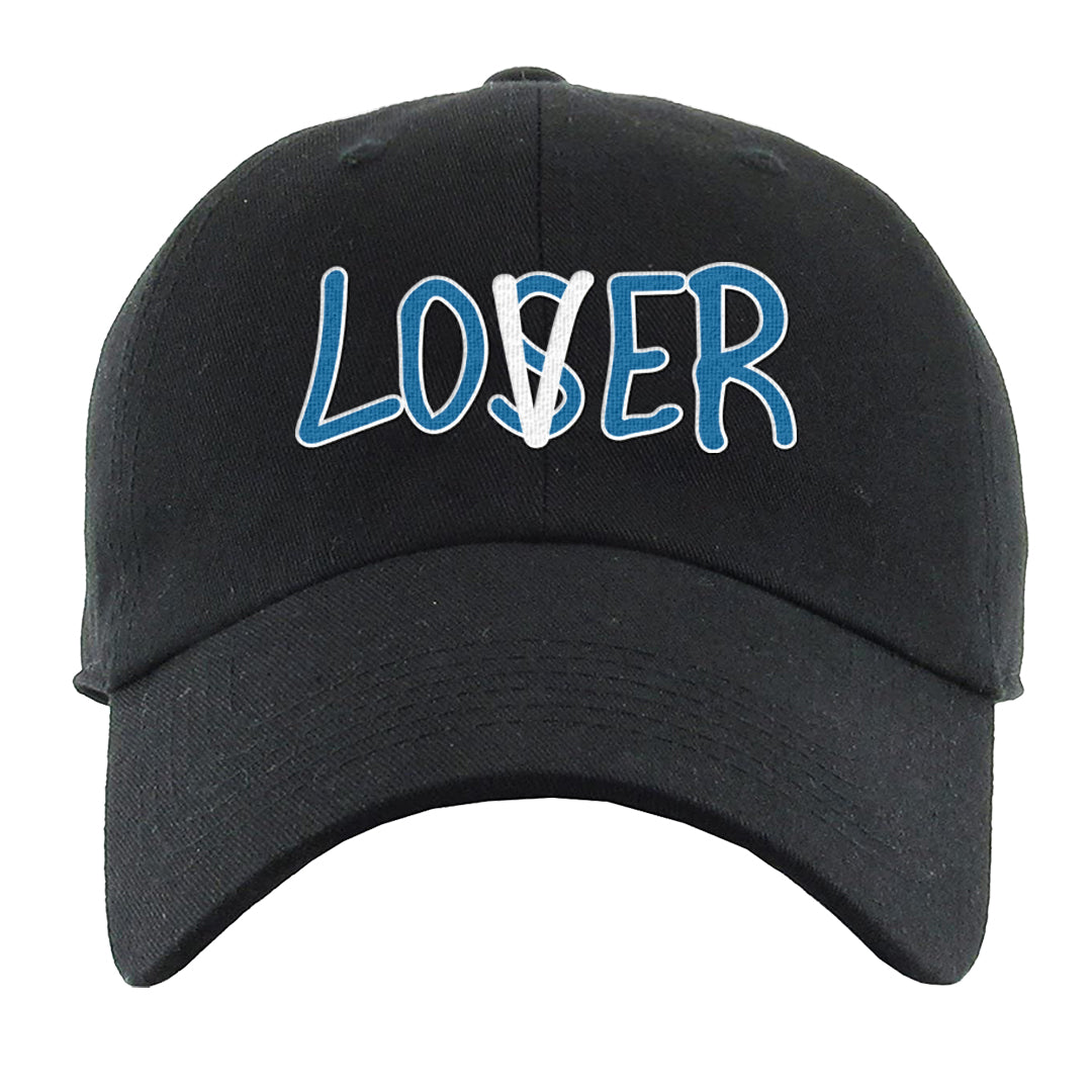 White/True Blue/Metallic Copper 3s Dad Hat | Lover, Black