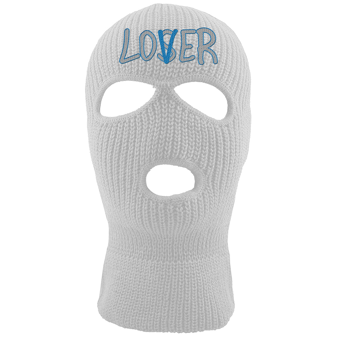 White/True Blue/Metallic Copper 3s Ski Mask | Lover, White
