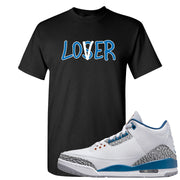 White/True Blue/Metallic Copper 3s T Shirt | Lover, Black