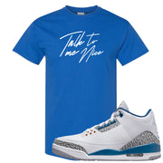 White/True Blue/Metallic Copper 3s T Shirt | Talk To Me Nice, Royal