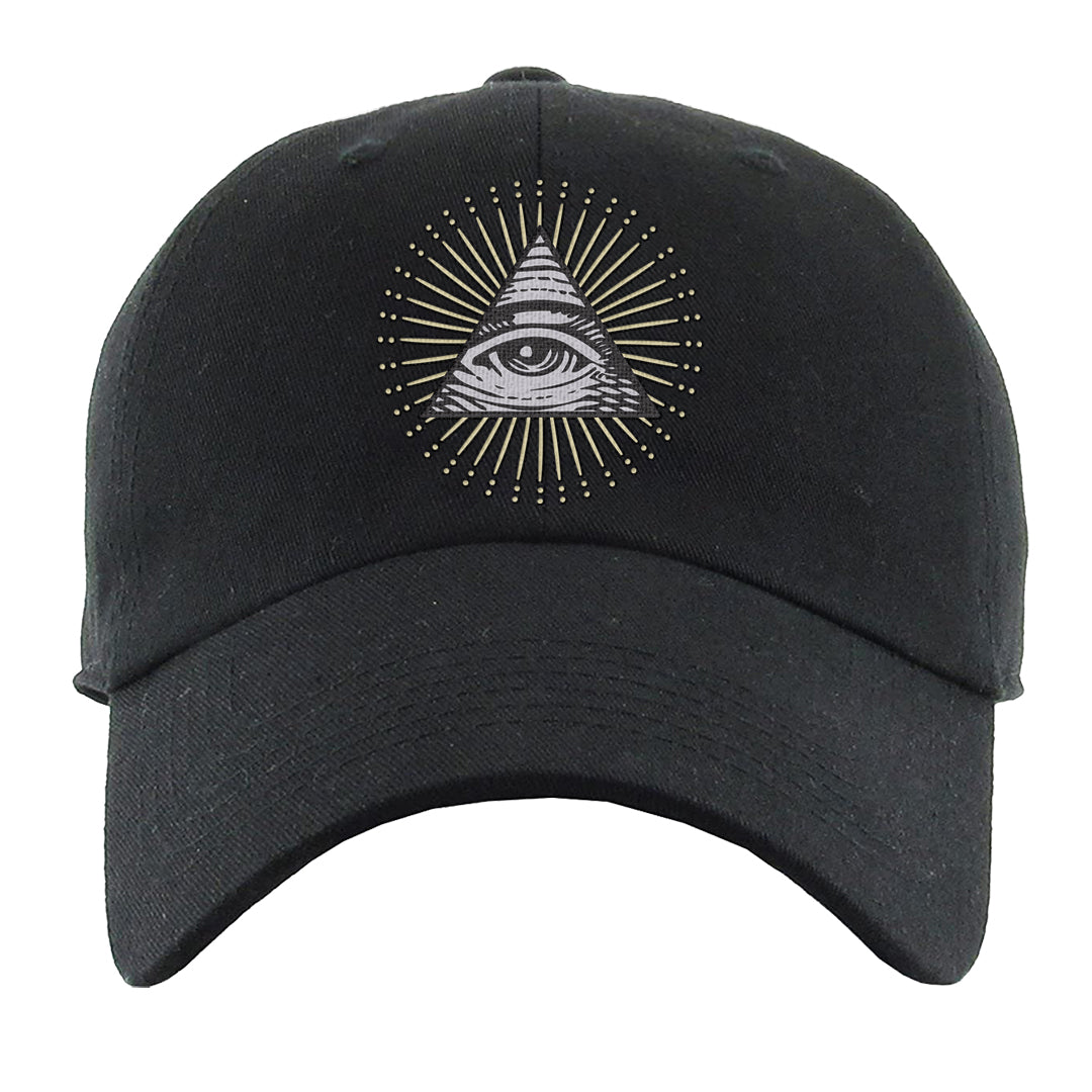 Frozen Moments 4s Dad Hat | All Seeing Eye, Black