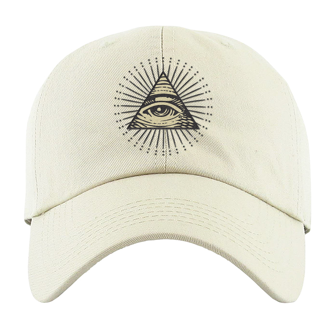 Frozen Moments 4s Dad Hat | All Seeing Eye, White