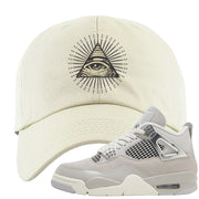 Frozen Moments 4s Dad Hat | All Seeing Eye, White