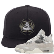 Frozen Moments 4s Snapback Hat | All Seeing Eye, Black