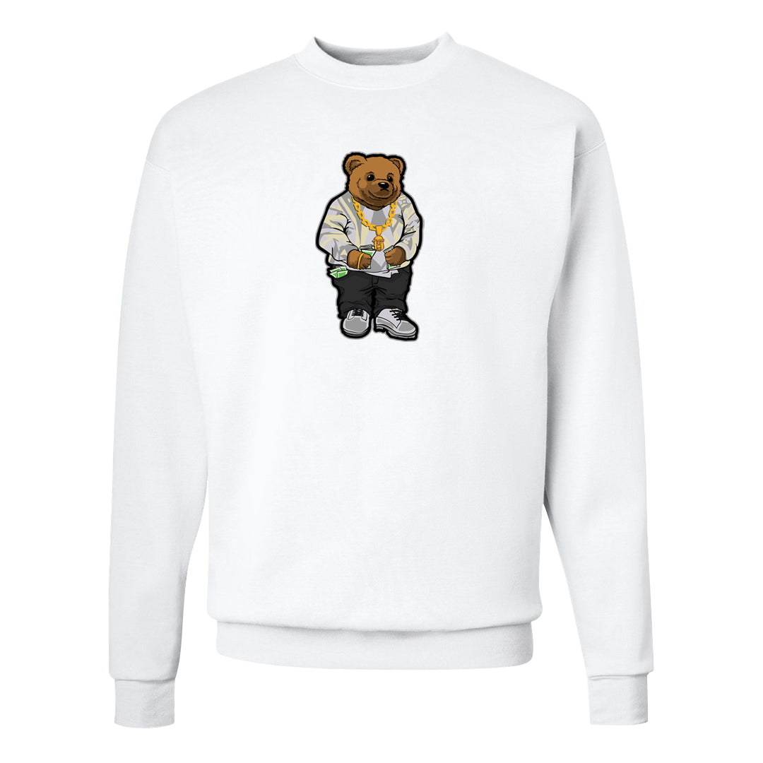 Frozen Moments 4s Crewneck Sweatshirt | Sweater Bear, White
