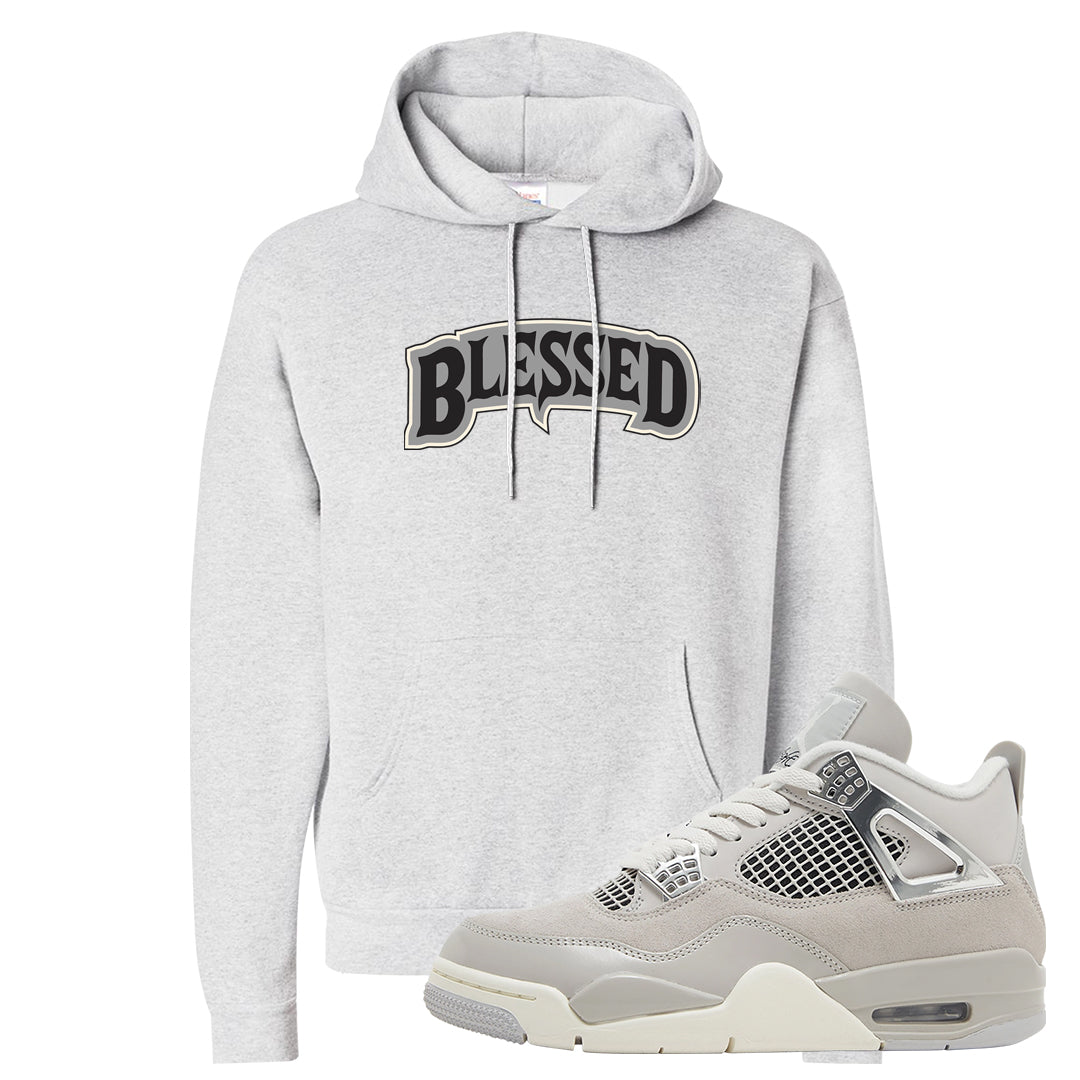 Frozen Moments 4s Hoodie | Blessed Arch, Ash
