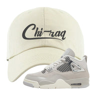 Frozen Moments 4s Dad Hat | Chiraq, White