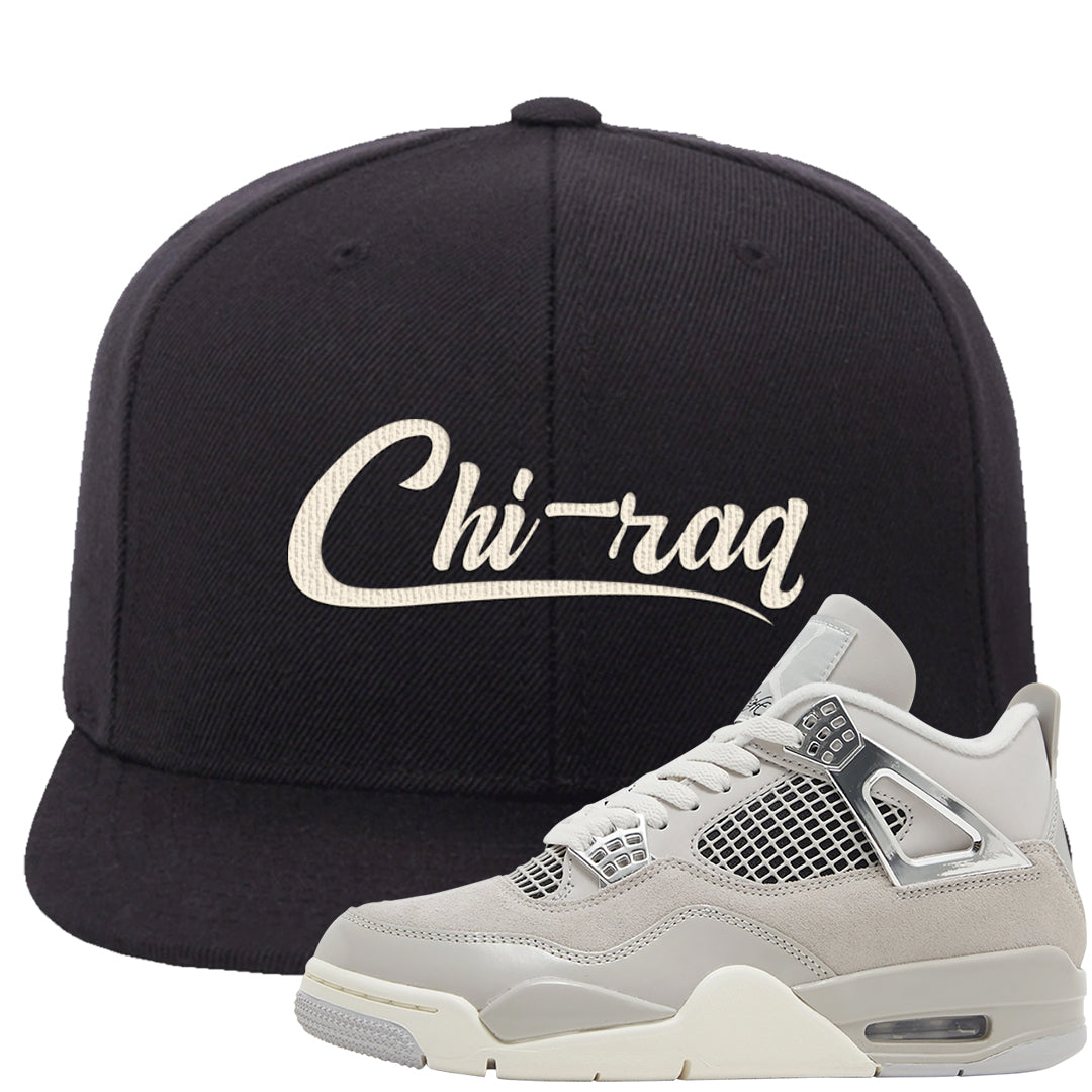 Frozen Moments 4s Snapback Hat | Chiraq, Black