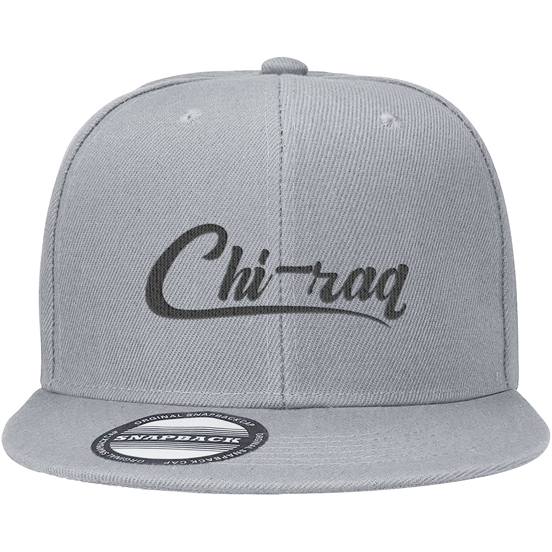 Frozen Moments 4s Snapback Hat | Chiraq, Light Gray