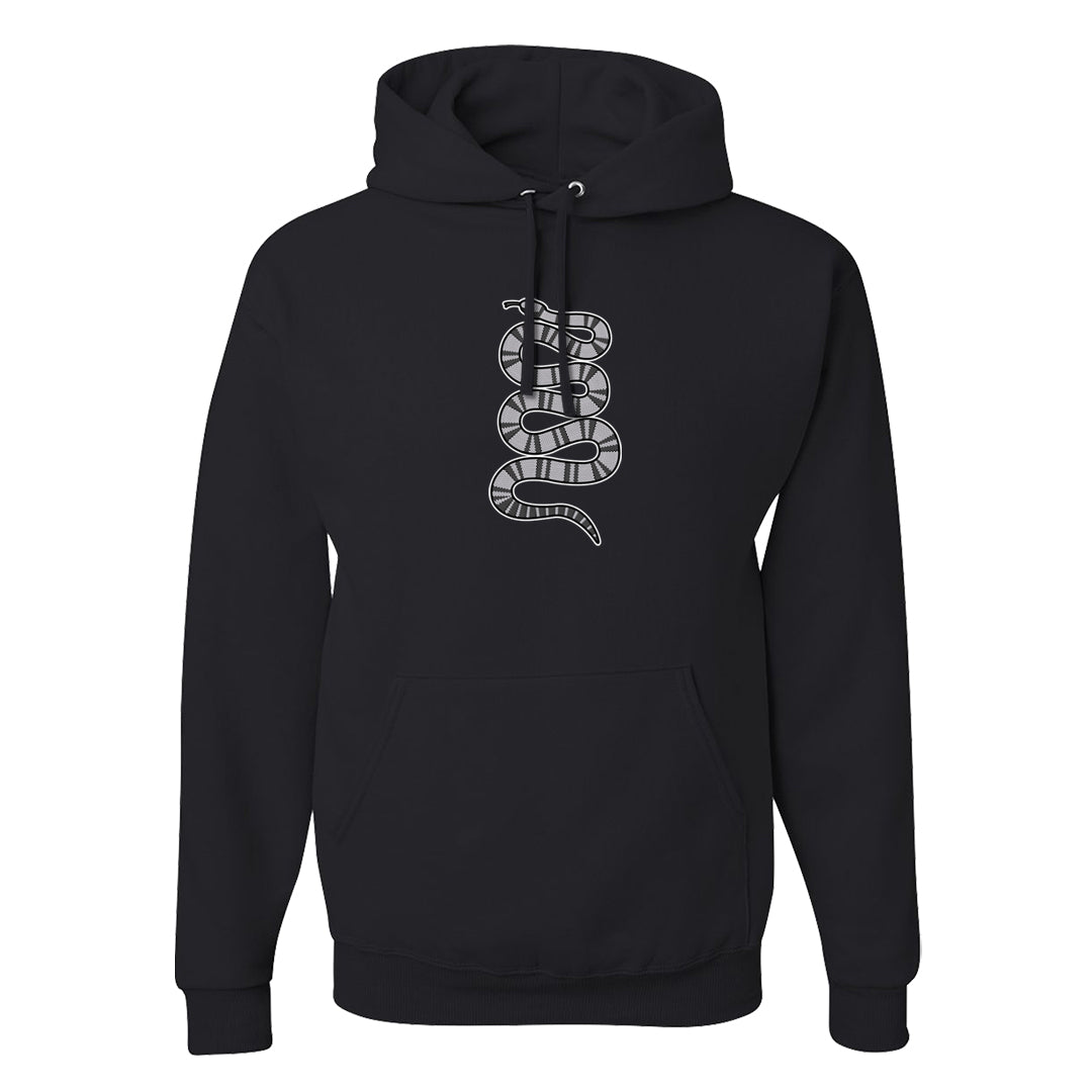 Frozen Moments 4s Hoodie | Coiled Snake, Black