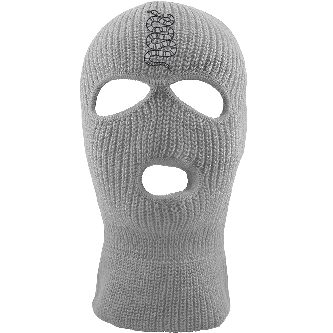 Frozen Moments 4s Ski Mask | Coiled Snake, Light Gray