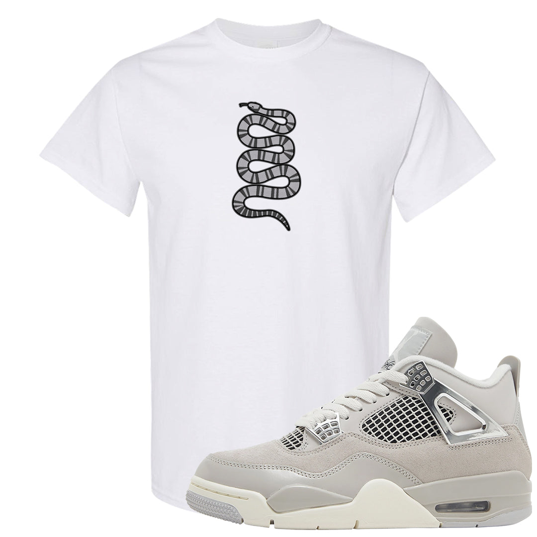 Frozen Moments 4s T Shirt | Coiled Snake, White