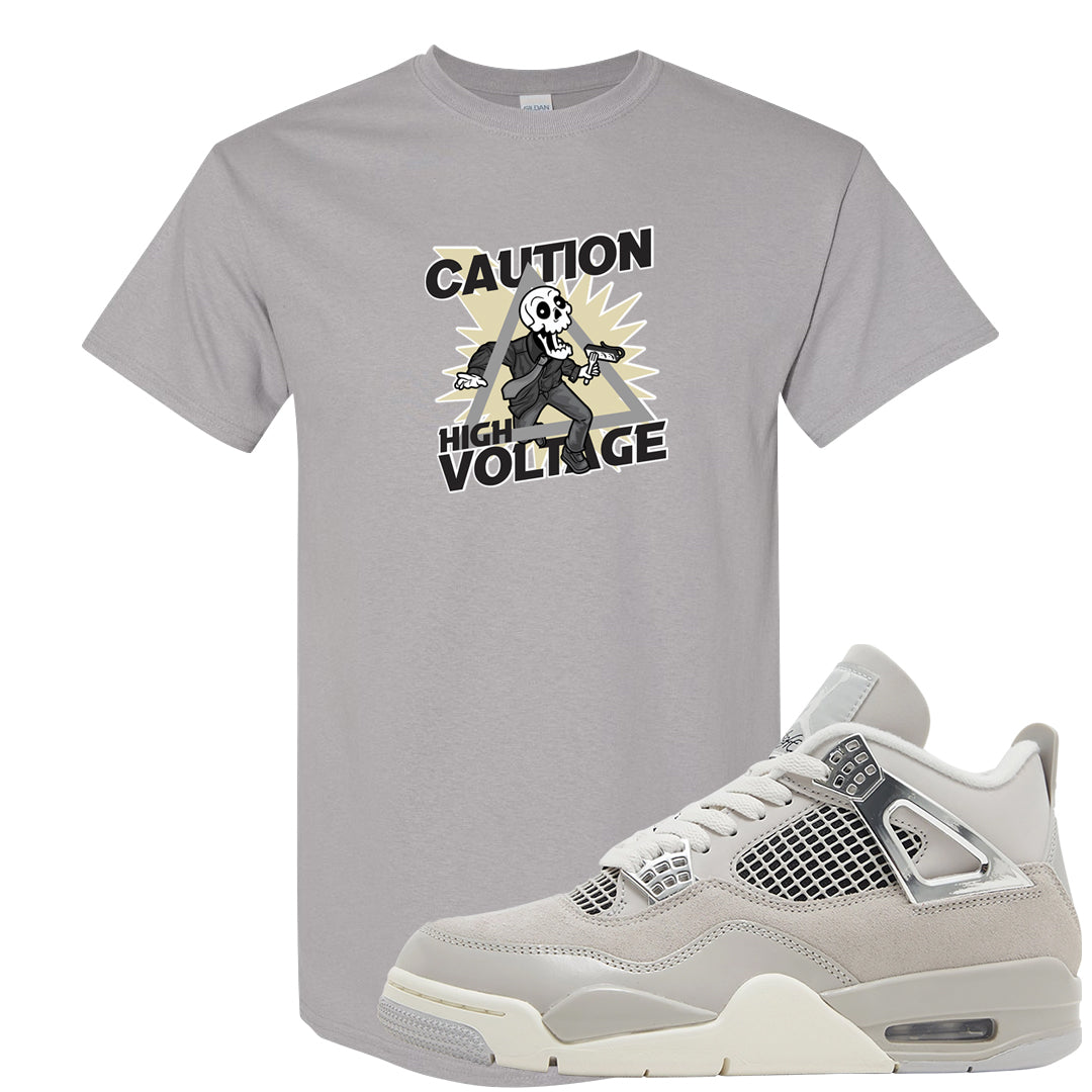 Frozen Moments 4s T Shirt | Caution High Voltage, Gravel