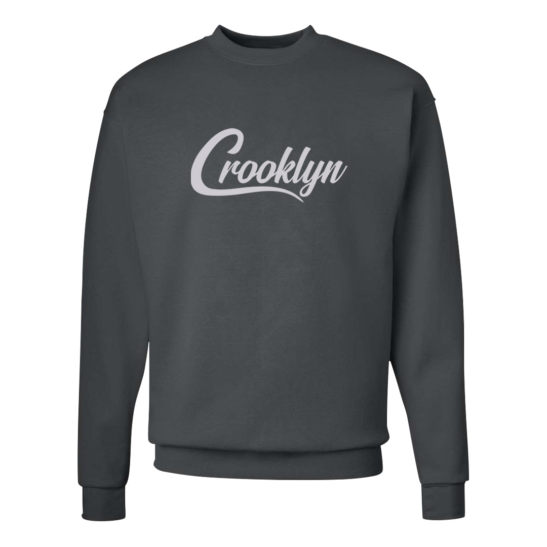 Frozen Moments 4s Crewneck Sweatshirt | Crooklyn, Smoke Grey