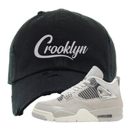 Frozen Moments 4s Distressed Dad Hat | Crooklyn, Black