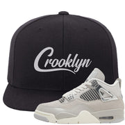 Frozen Moments 4s Snapback Hat | Crooklyn, Black