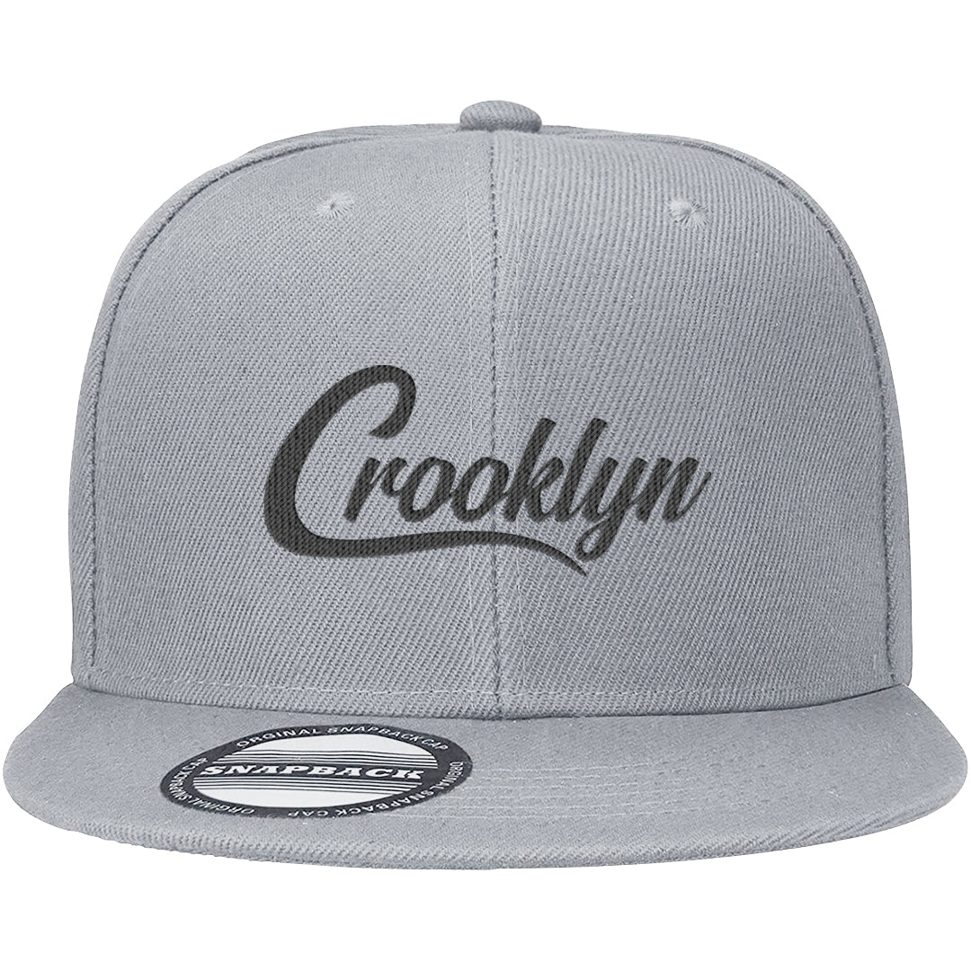 Frozen Moments 4s Snapback Hat | Crooklyn, Light Gray