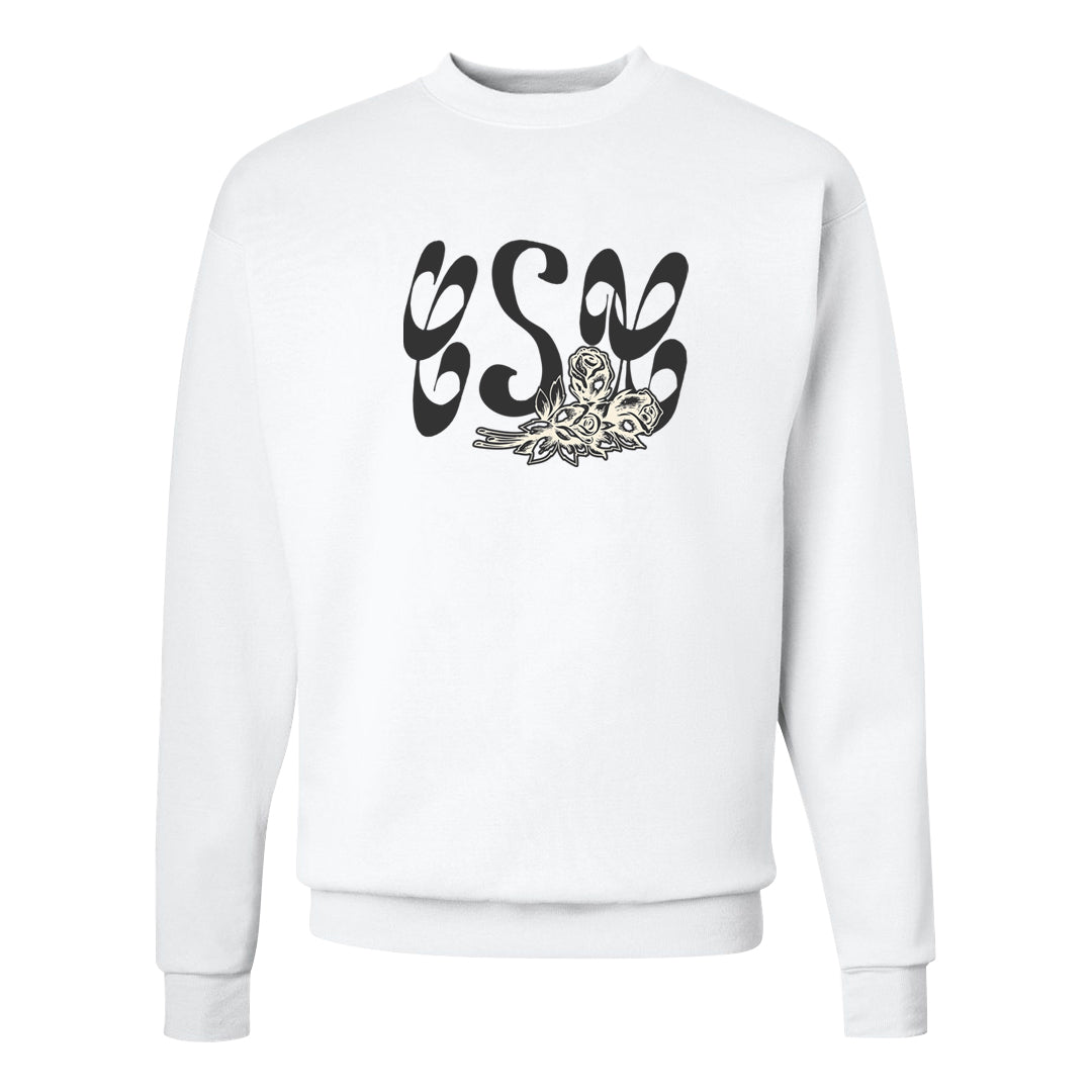 Frozen Moments 4s Crewneck Sweatshirt | Certified Sneakerhead, White