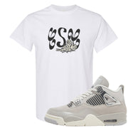 Frozen Moments 4s T Shirt | Certified Sneakerhead, White