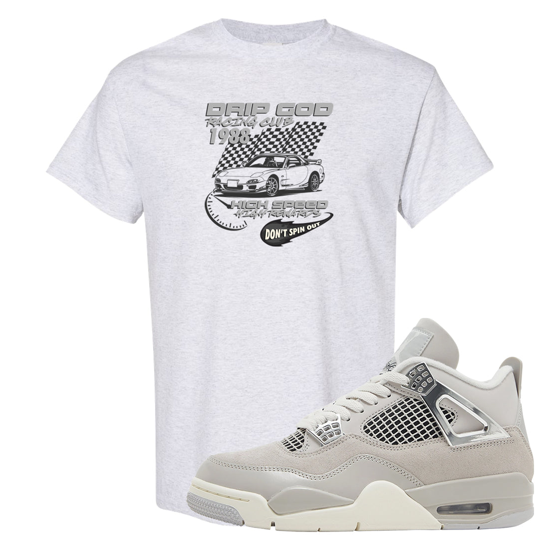 Frozen Moments 4s T Shirt | Drip God Racing Club, Ash