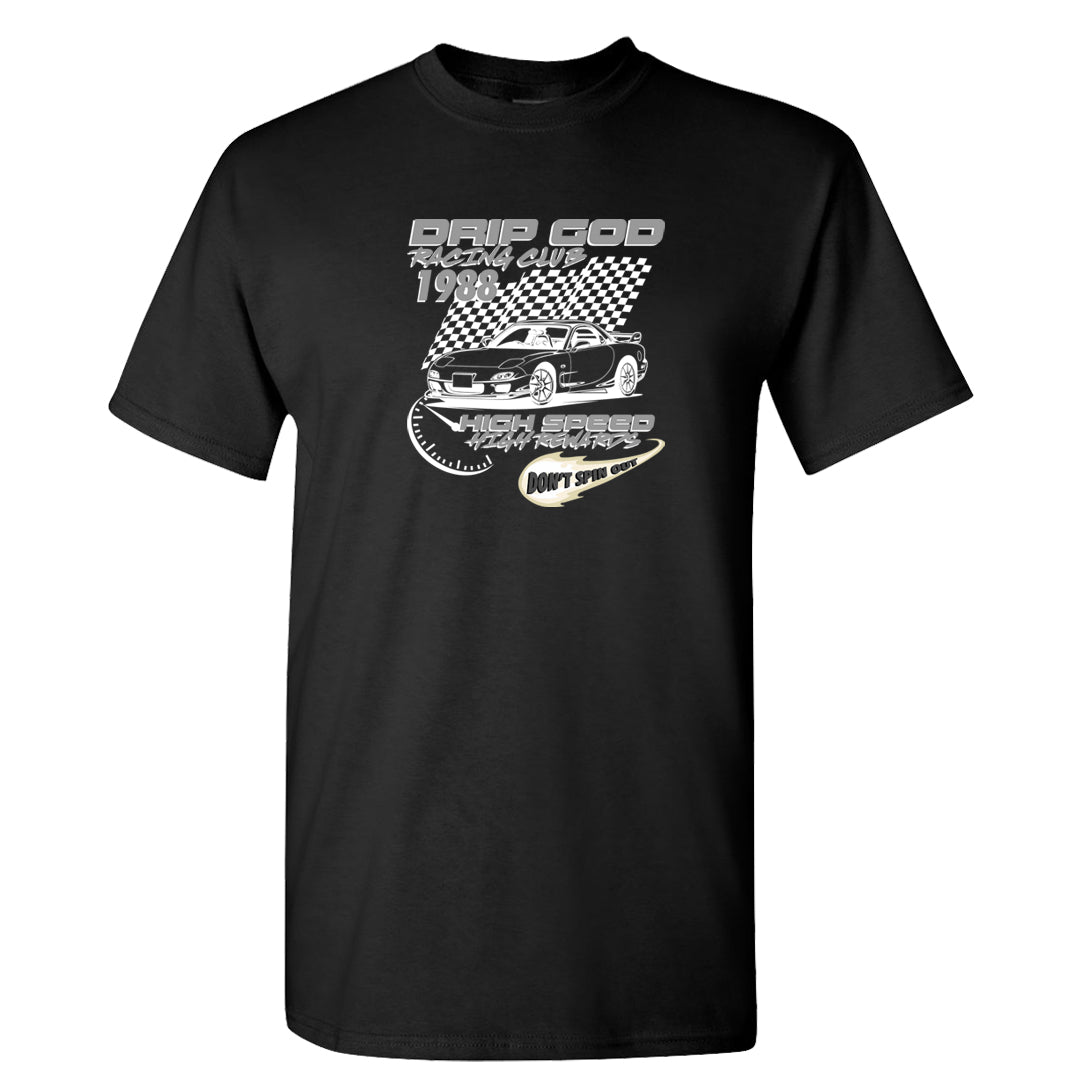 Frozen Moments 4s T Shirt | Drip God Racing Club, Black