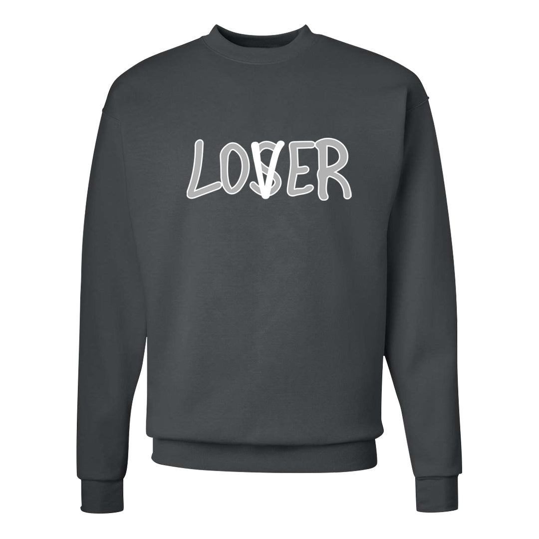 Frozen Moments 4s Crewneck Sweatshirt | Lover, Smoke Grey