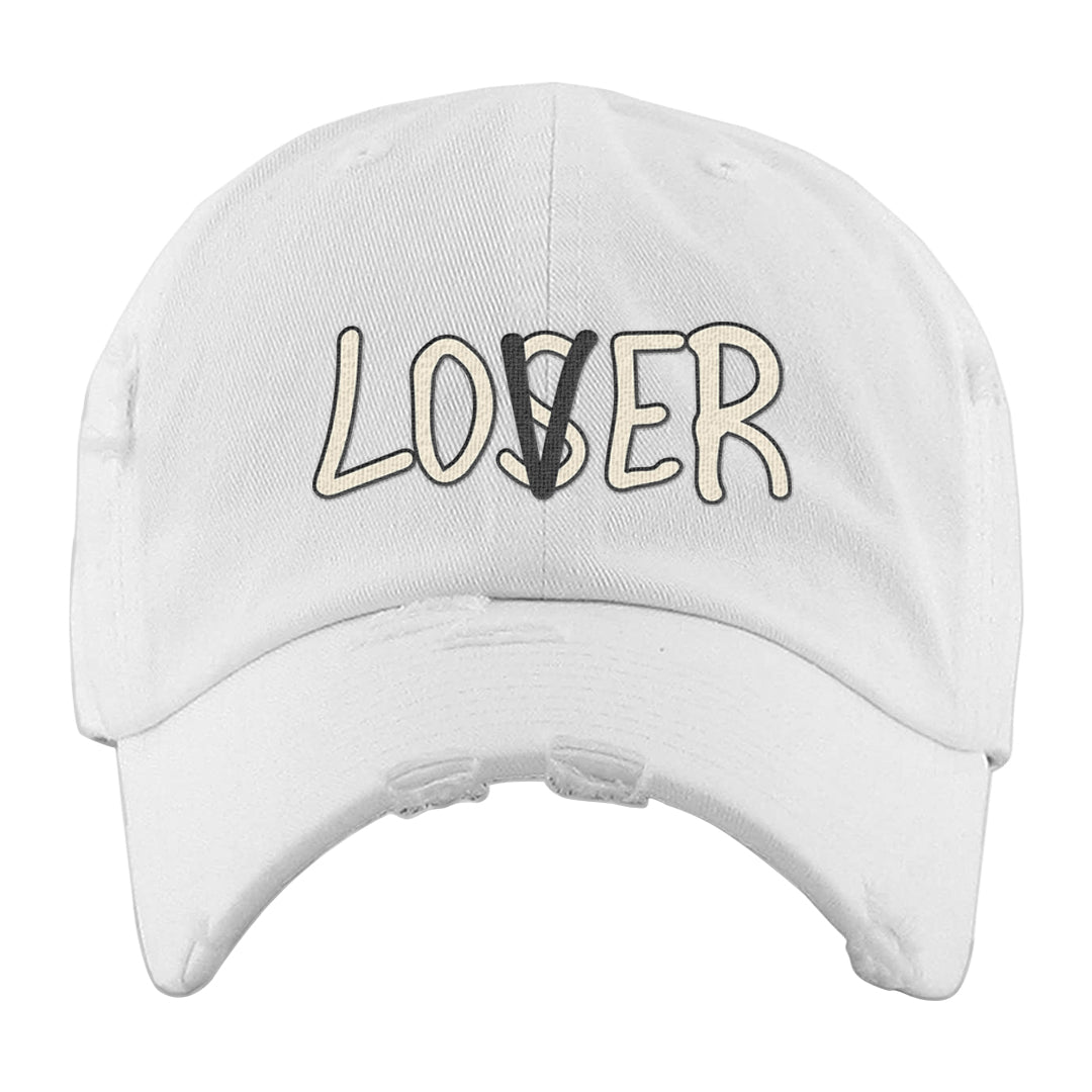 Frozen Moments 4s Distressed Dad Hat | Lover, White