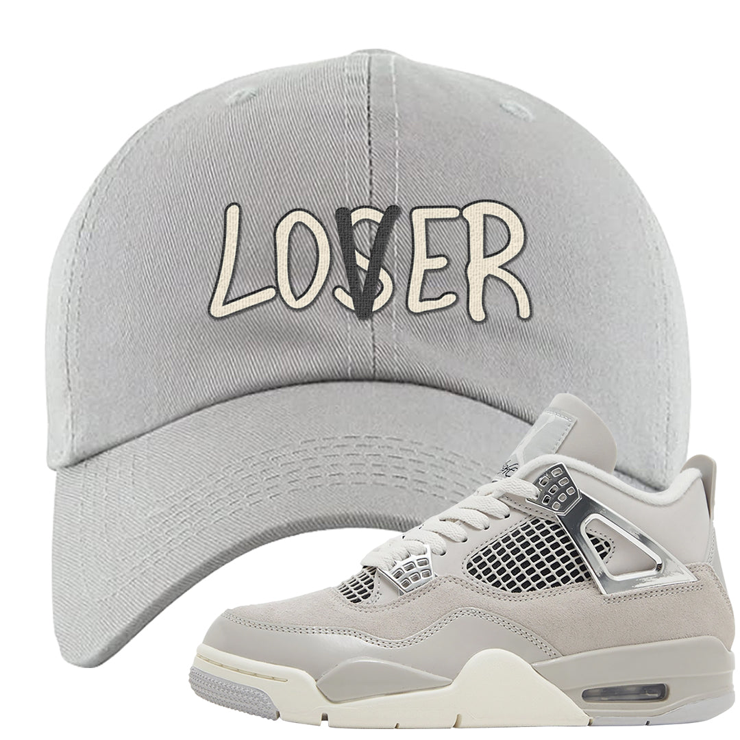 Frozen Moments 4s Dad Hat | Lover, Light Gray