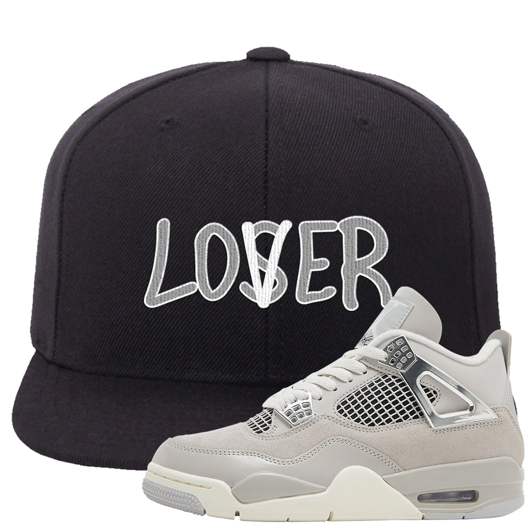 Frozen Moments 4s Snapback Hat | Lover, Black