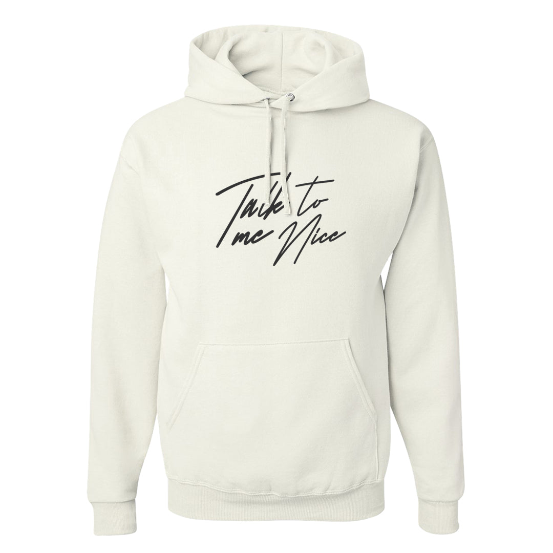 Frozen Moments 4s Hoodie | Talk To Me Nice, White