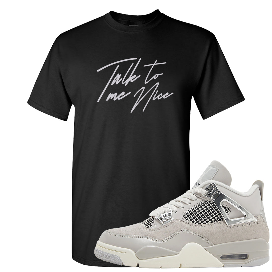 Frozen Moments 4s T Shirt | Talk To Me Nice, Black