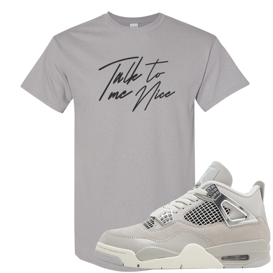 Frozen Moments 4s T Shirt | Talk To Me Nice, Gravel