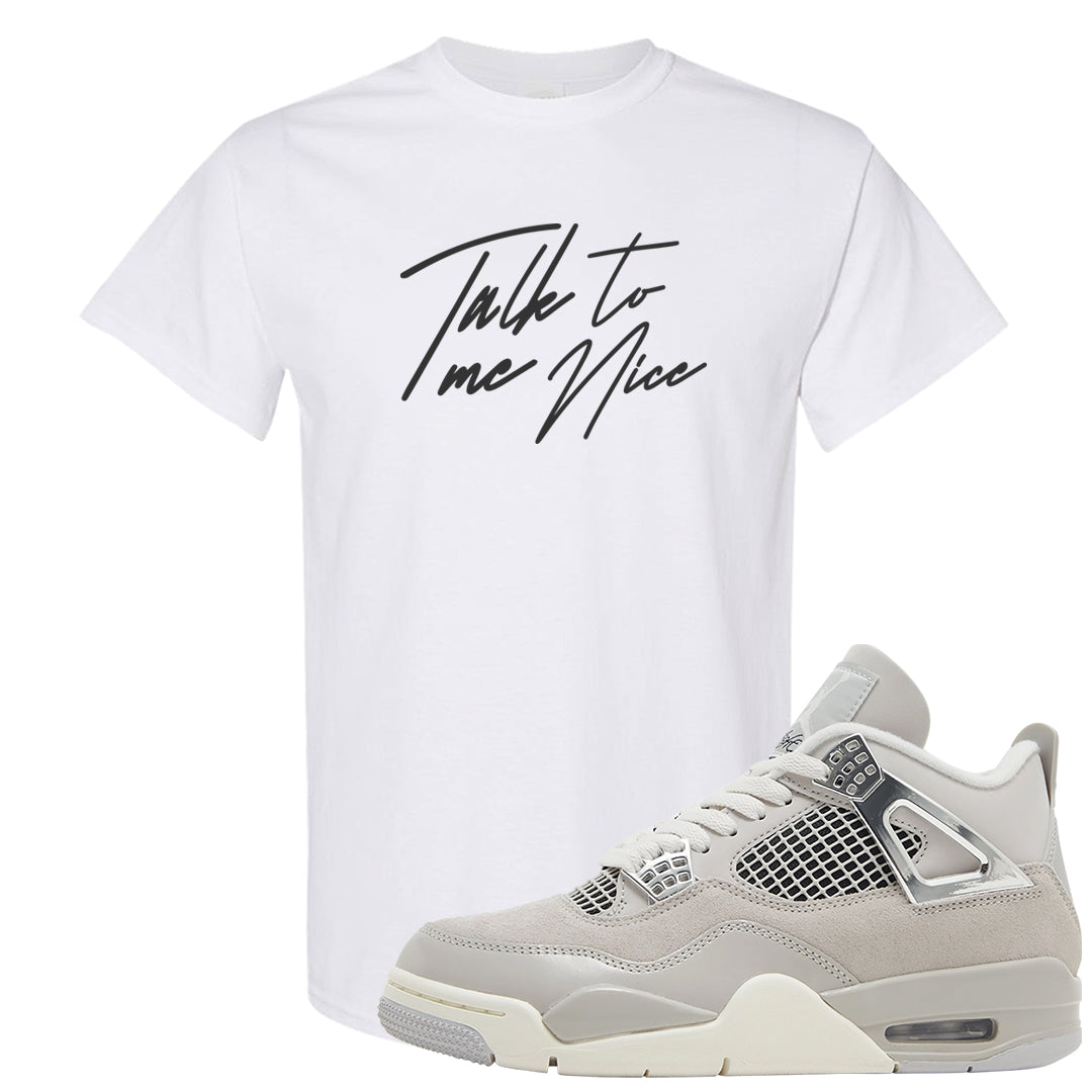 Frozen Moments 4s T Shirt | Talk To Me Nice, White