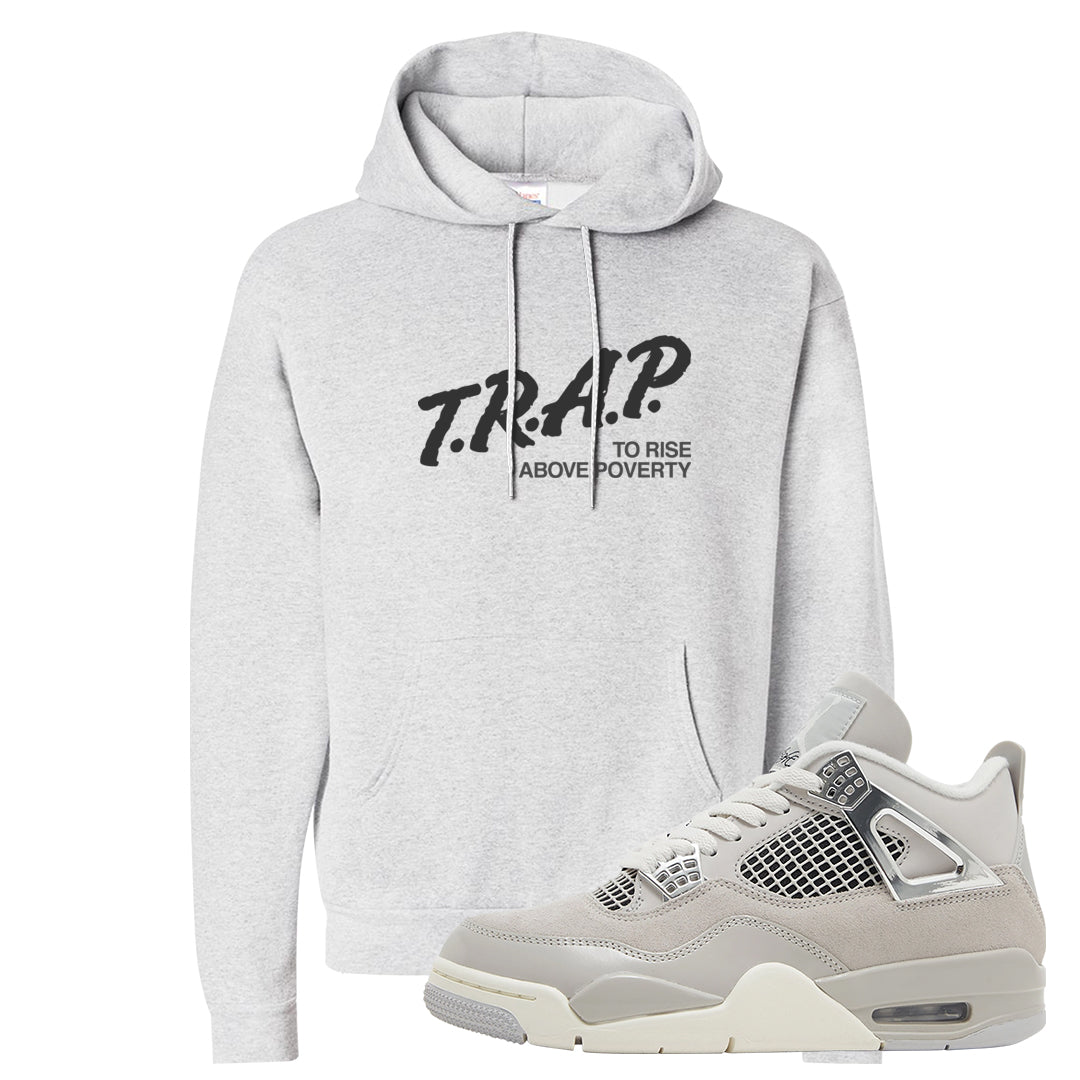 Frozen Moments 4s Hoodie | Trap To Rise Above Poverty, Ash