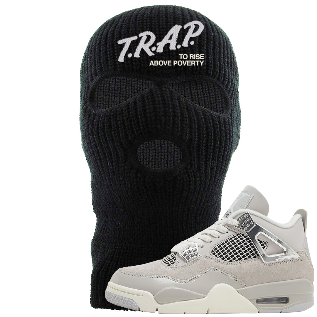 Frozen Moments 4s Ski Mask | Trap To Rise Above Poverty, Black